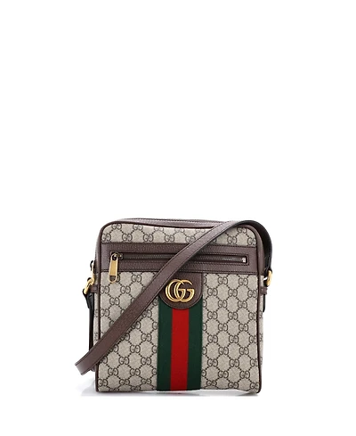 Pre-Owned Gucci Small Ophidia Messenger Bag Gg Coated Canvas