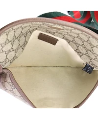 Pre-Owned Gucci Neo Vintage Flap Belt Bag Gg Coated Canvas