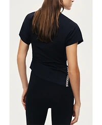 Nocturne Women's Embellished Asymmetric T-Shirt