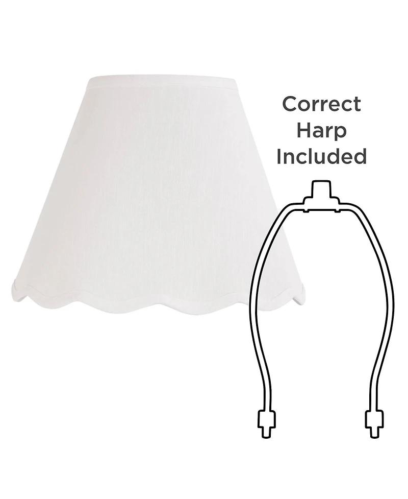 Springcrest Mylie Scallop Empire Shade 6x12x9.5x9 (Spider)