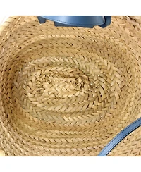 Pre-Owned Celine Teen Classic Panier Basket Tote Raffia and Leather