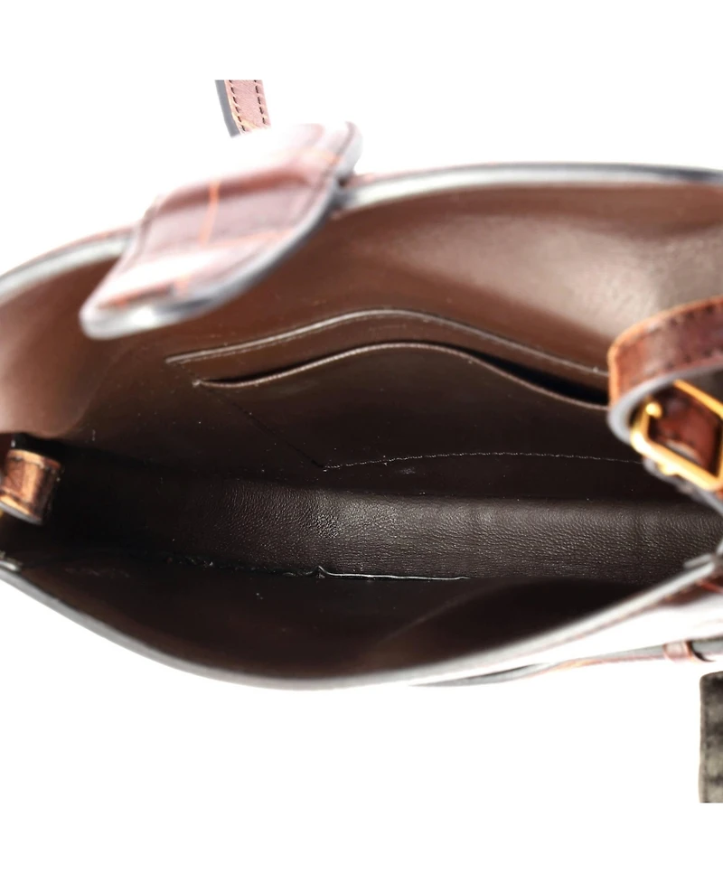 Pre-Owned Celine Mini Symmetrical Shoulder Bag Embossed Leather