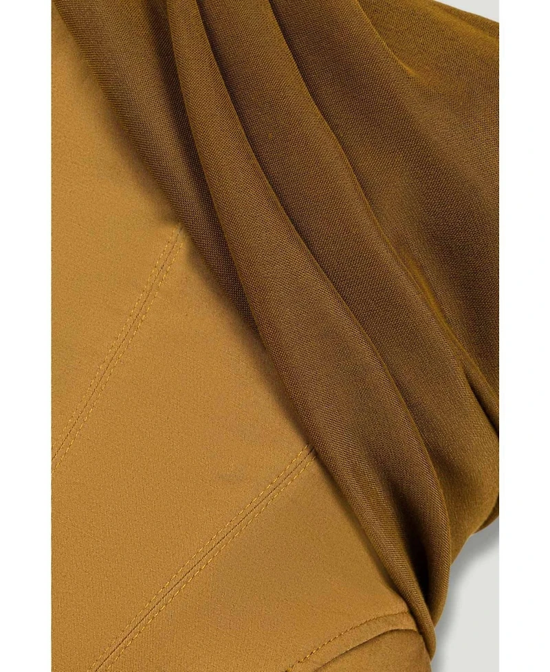 Nocturne Women's One-Shoulder Draped Gabardine Bustier