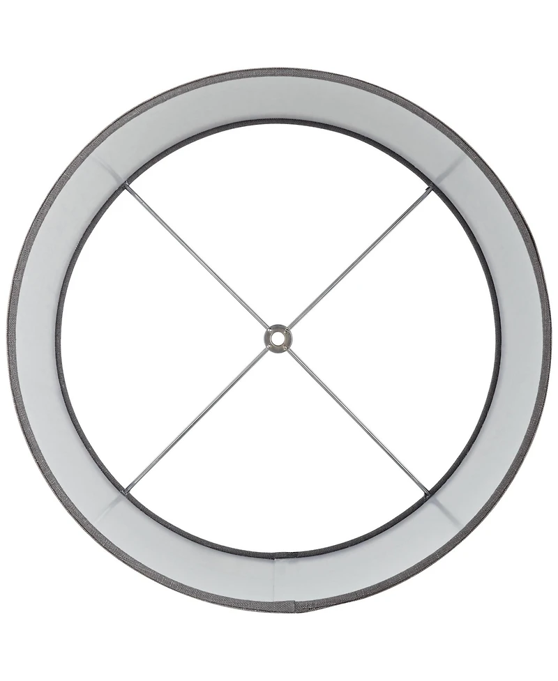 Springcrest Set of 2 Tapered Drum Lamp Medium 15" Top x 16" Bottom x 11" High Spider with Replacement Harp and Finial Fitting