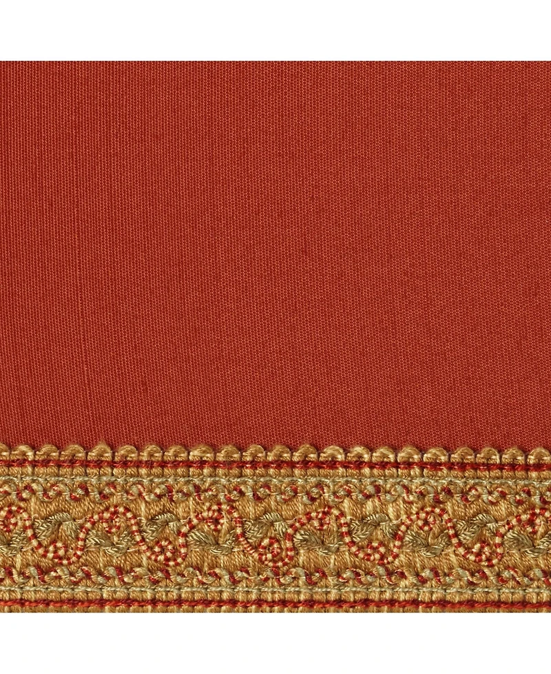 Springcrest Set of 2 Square Lamp Shades Rust Small 5" Top x 9" Bottom x 10" High Spider with Replacement Harp and Finial Fitting