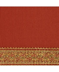 Springcrest Set of 2 Square Lamp Shades Rust Small 5" Top x 9" Bottom x 10" High Spider with Replacement Harp and Finial Fitting