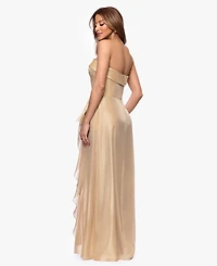 Xscape Women's Strapless Sleeveless Gown