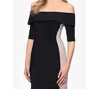 Xscape Women's Off-The-Shoulder Gown