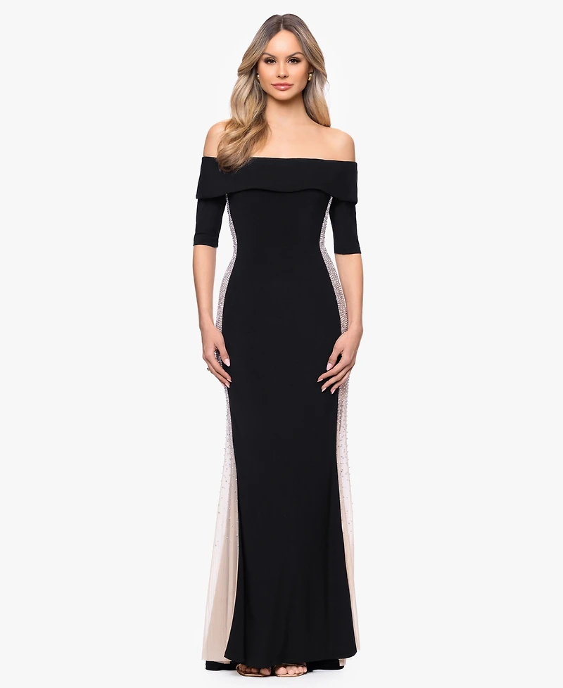 Xscape Women's Off-The-Shoulder Gown