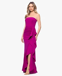 Xscape Women's Sleeveless Strapless Gown