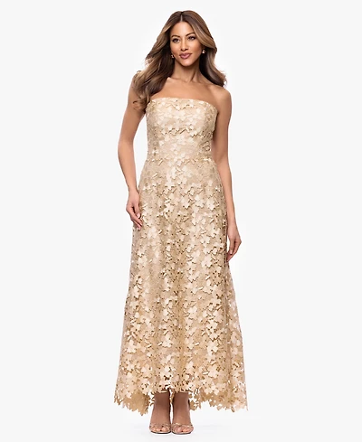 Xscape Women's Sleeveless Strapless Gown