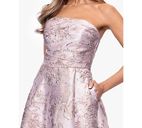 Xscape Women's Strapless Sleeveless Ball Gown