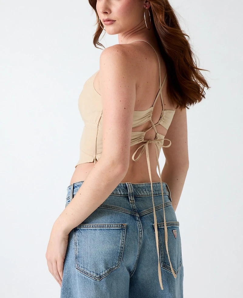 Guess Women's Wendy Sleeveless Crop Top