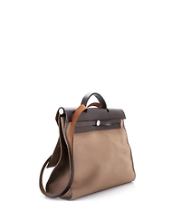 Pre-Owned HERMES 39 Herbag Zip Leather and Toile