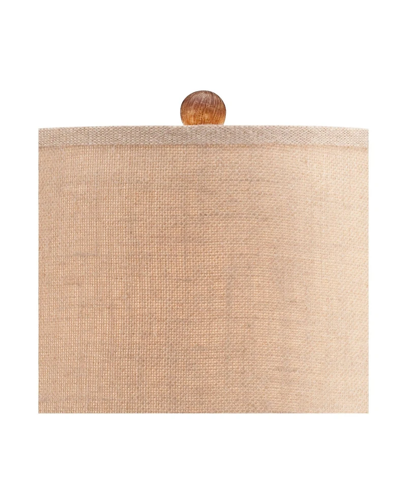 360 Lighting Coastal Table Lamps 27" Tall Set of 2 Rope and Clear Glass Jugfor Living Room Family Bedroom Nightstand