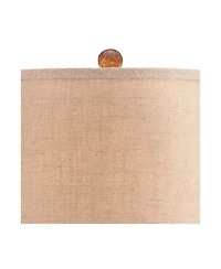 360 Lighting Coastal Table Lamps 27" Tall Set of 2 Rope and Clear Glass Jugfor Living Room Family Bedroom Nightstand