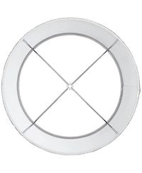 Springcrest 13" Top x 15" Bottom x 11" High x 11" Slant Print Lamp Shade Replacement Medium Tapered Modern Spider Harp Finial