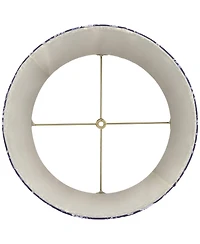 Springcrest Sally 13" Top x 15" Bottom x 12" High x 12" Slant Print Lamp Shade Replacement Pleated Floral Spider Harp