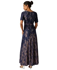 Adrianna Papell Women's V-Neck Lace Dress