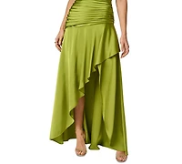 Adrianna Women's Strech V-Neck Satin Dress