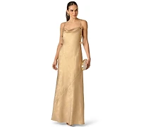 Adrianna Women's Cowl Neck Long Dress