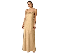 Adrianna Women's Cowl Neck Long Dress