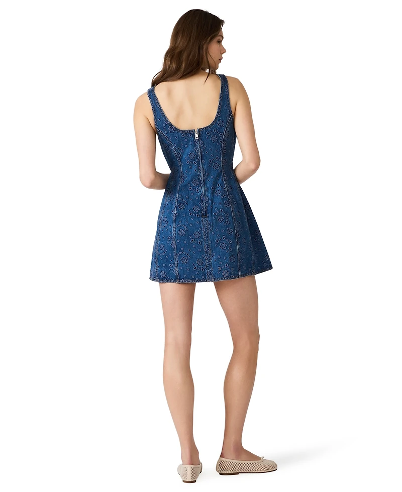 Steve Madden Women's Scoop Neck Mini Dress