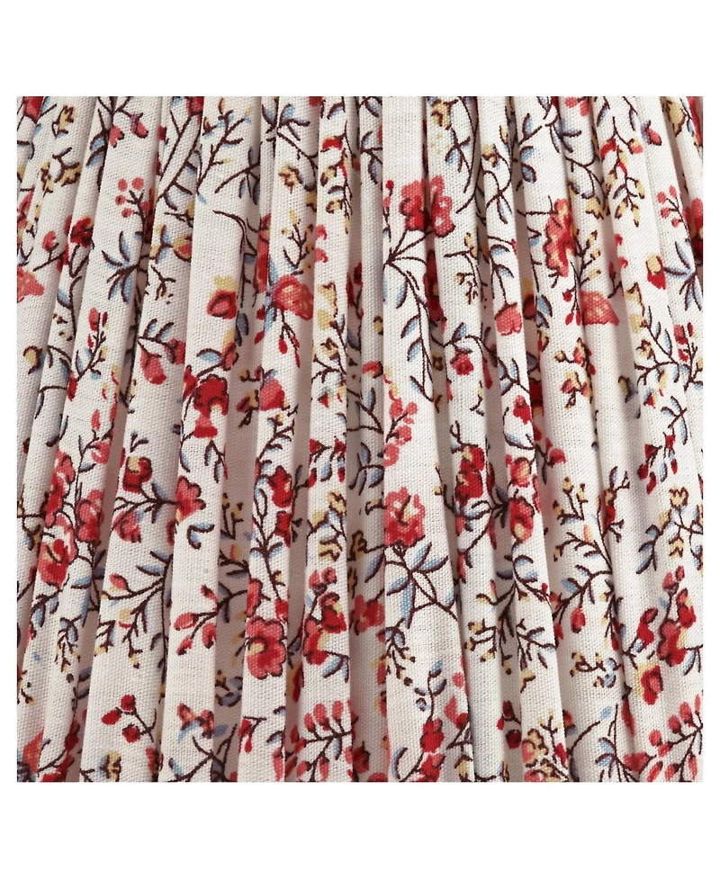 Springcrest Nelle 3 1/2" Top " Bottom 5" High 5" Slant Print Lamp Shade Replacement Set of Floral Clip On Candelabra