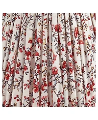 Springcrest Nelle 3 1/2" Top " Bottom 5" High 5" Slant Print Lamp Shade Replacement Set of Floral Clip On Candelabra