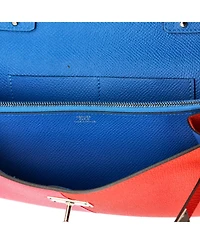 Pre-Owned HERMES Casaque Kelly To Go Wallet Epsom