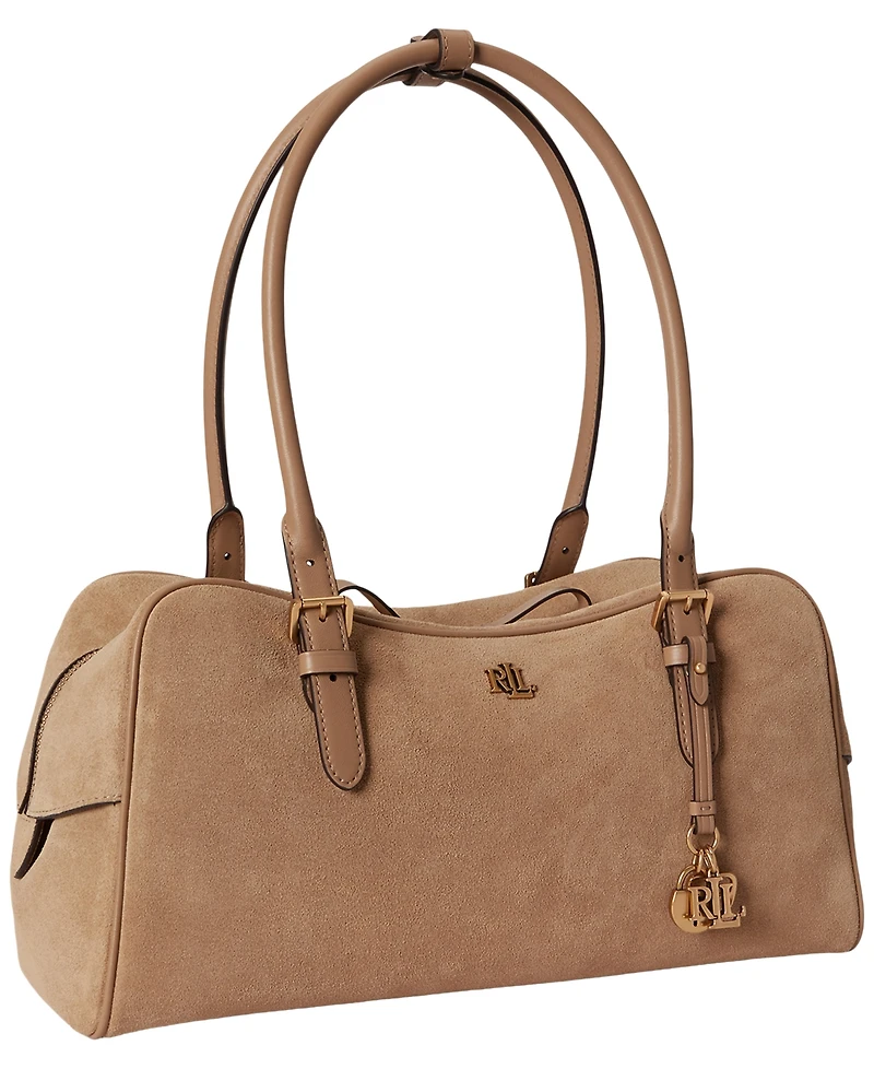 Lauren Ralph Lauren Medium Marcy Zip-Top Satchel Handbag