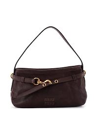 Pre-Owned Miu Miu Regular Aventure Shoulder Bag Leather