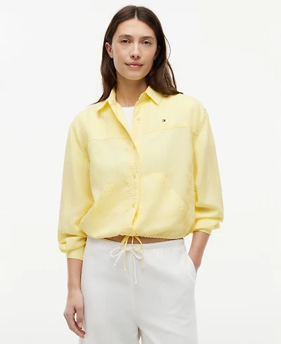 Tommy Hilfiger Women's Collared Long-Sleeve Shirt