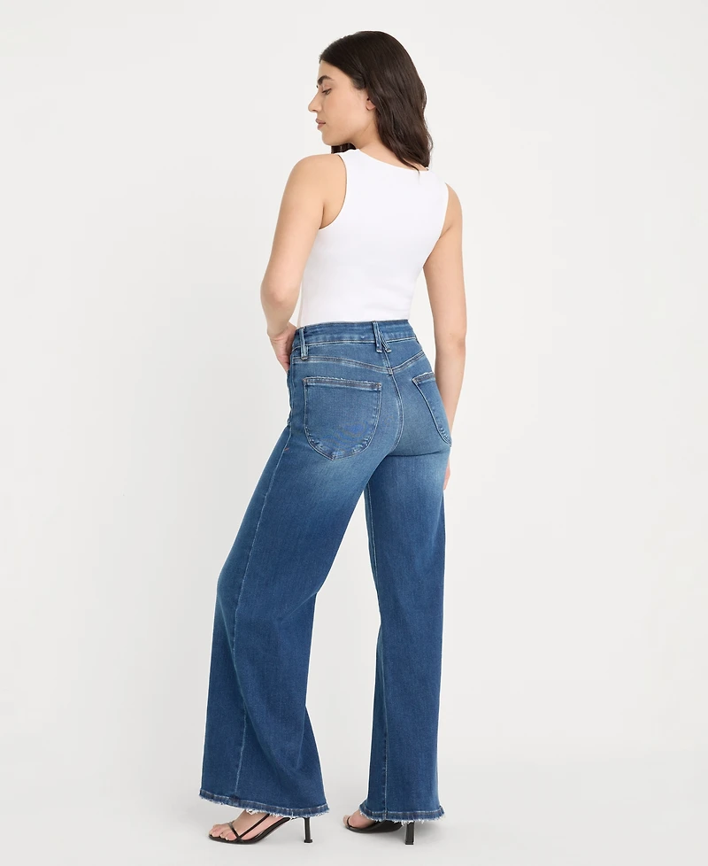 Good American Women's High Rise Palazzo Jeans