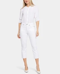 Nydj Petite Chloe Pull-On Capri Jeans