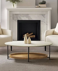 Madison Park Beaumont 2 Tier Oval Coffee Table