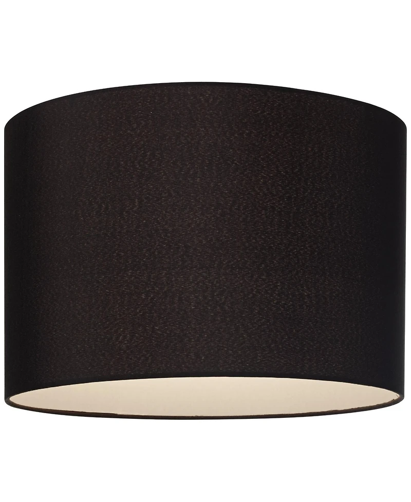 Springcrest Set of 2 Hardback Drum Lamp Shades Medium 16" Top x 16" Bottom x 11" High Spider Replacement Harp Finial Fitting