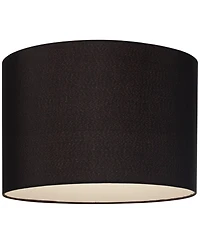 Springcrest Set of 2 Hardback Drum Lamp Shades Medium 16" Top x 16" Bottom x 11" High Spider Replacement Harp Finial Fitting