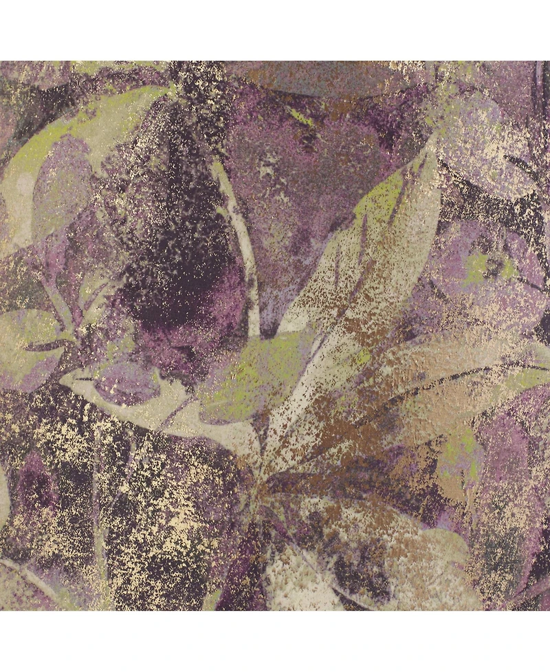 Springcrest 14" Top x 15" Bottom x 10 1/2" High x 10 1/2" Slant Print Lamp Shade Replacement Leaf Velvet Spider Harp Finial