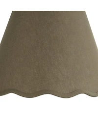 Springcrest Sage Scallop Empire Shade 6x12x9.5x9 (Spider)