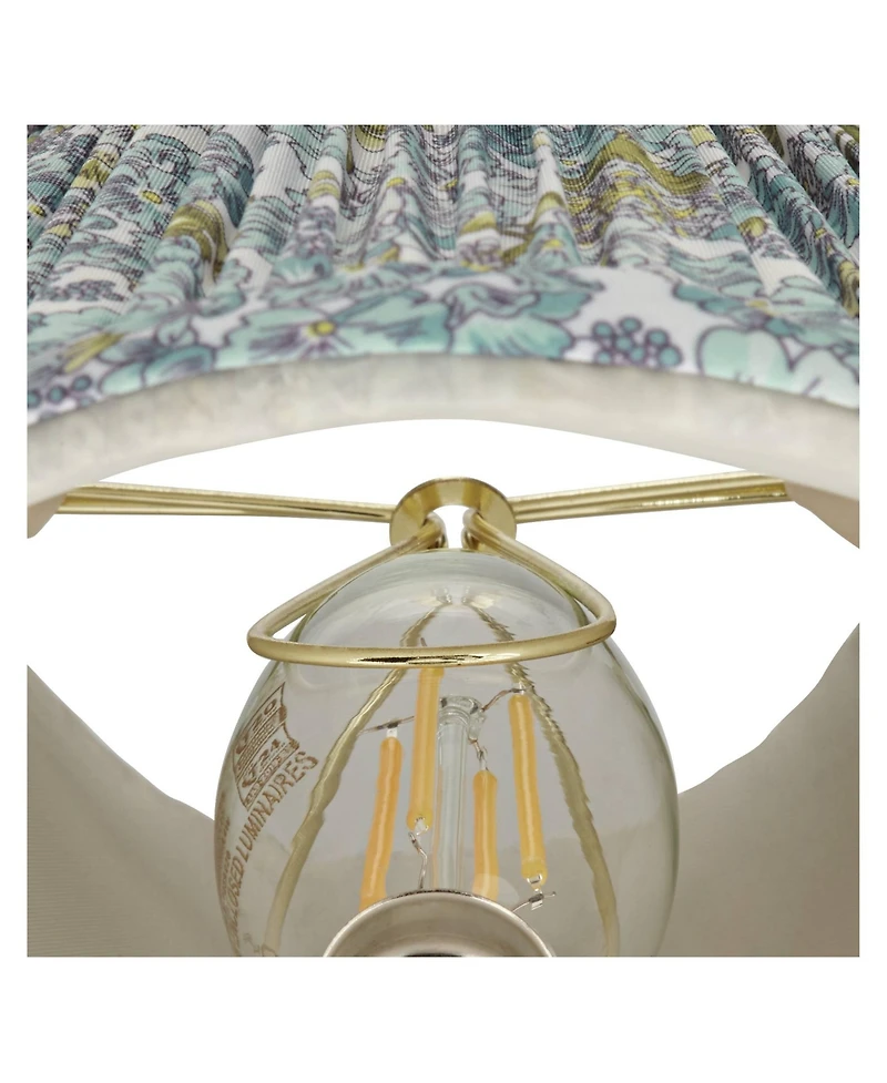 Springcrest 3 1/2" Top x " Bottom x 5" High x 5" Slant Print Lamp Shade Replacement Set of Pleated Clip On Candelabra