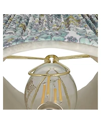 Springcrest 3 1/2" Top x " Bottom x 5" High x 5" Slant Print Lamp Shade Replacement Set of Pleated Clip On Candelabra