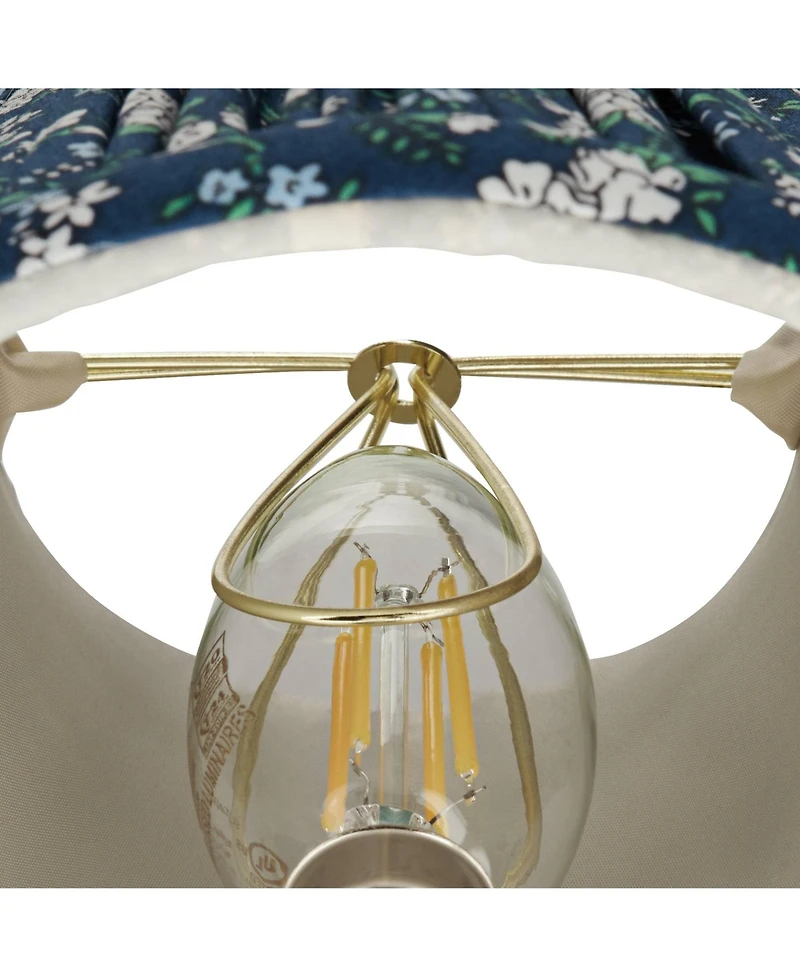 Springcrest 3 1/2" Top x " Bottom x 5" High x 5" Slant Print Lamp Shade Replacement Set of Floral Clip On Candelabra