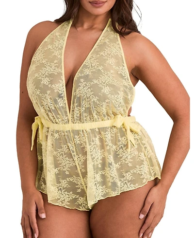 Adore Me Plus Danie Romper Lingerie