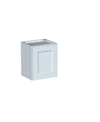 Boyel Living W15" Dove Short Wall Cabinet with Full Overlay Hdf Door for Custom Kitchen or Bathroom