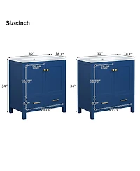 Sillysis 60 Inch Double Bathroom Vanity Set, Freestanding Solid Wood Cabinet with Ceramic Sinks and Soft Close Doors, Modern Storage.