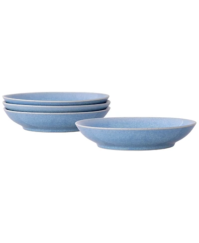 Noritake Colorwave Kiln Azure Coupe Pasta Bowls, Set of 4