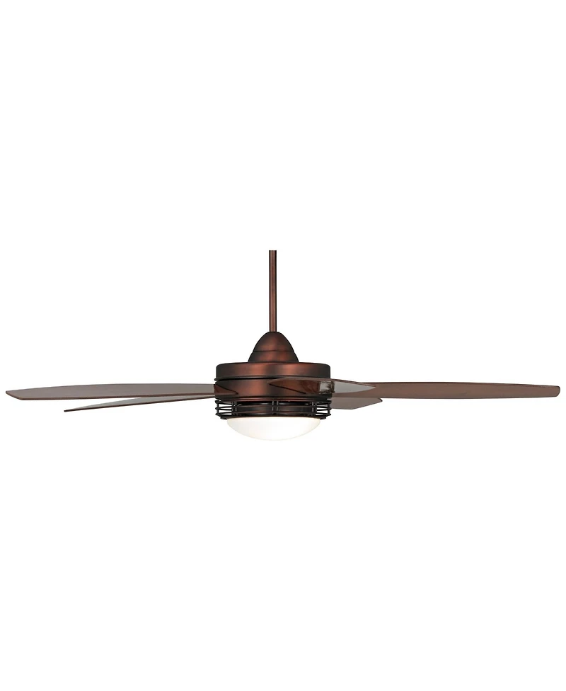 Casa Vieja 60" Province Bronze Led Fan 12-In Rod for 10-Ft Ceiling with Remote