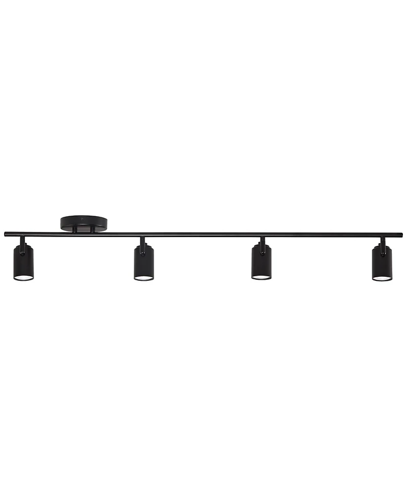 Pro Track Vester 4-Light Heads Led Wall or Ceiling Track Fixture GU10 Dimmable Flexible Modern Kitchen Bathroom 40" Wide