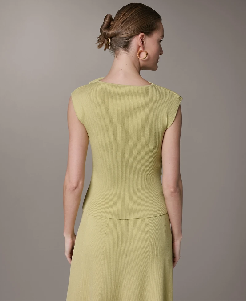 Donna Karan New York Women's Sleeveless Sweater Top